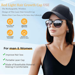 Yuxian Red Light Hair Growth Cap controls and cable for easy operation