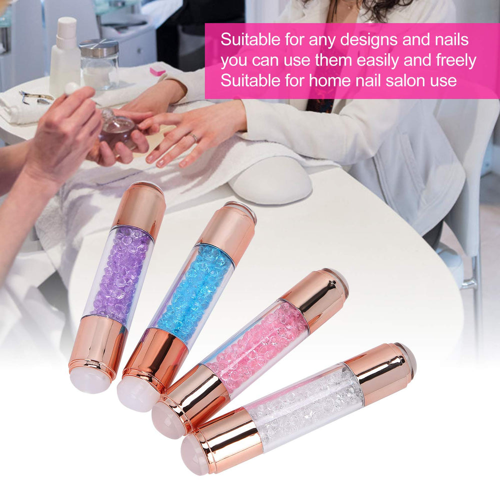 YUYTE transparent dual-ended stamper showing flexibility for clean transfers