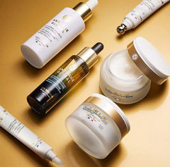 Yves Rocher night routine concept using the product.