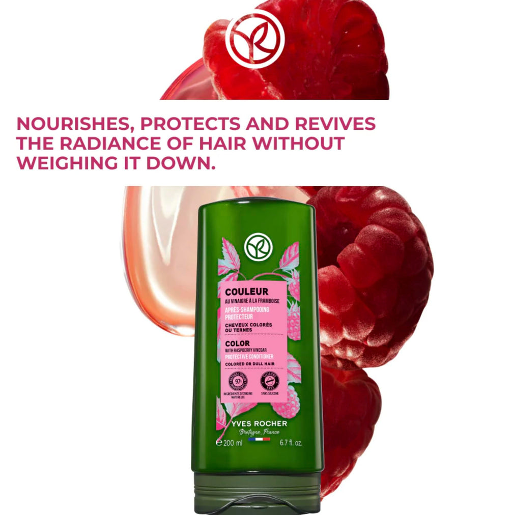 Yves Rocher shampoo and conditioner duo for refreshed scalp and color