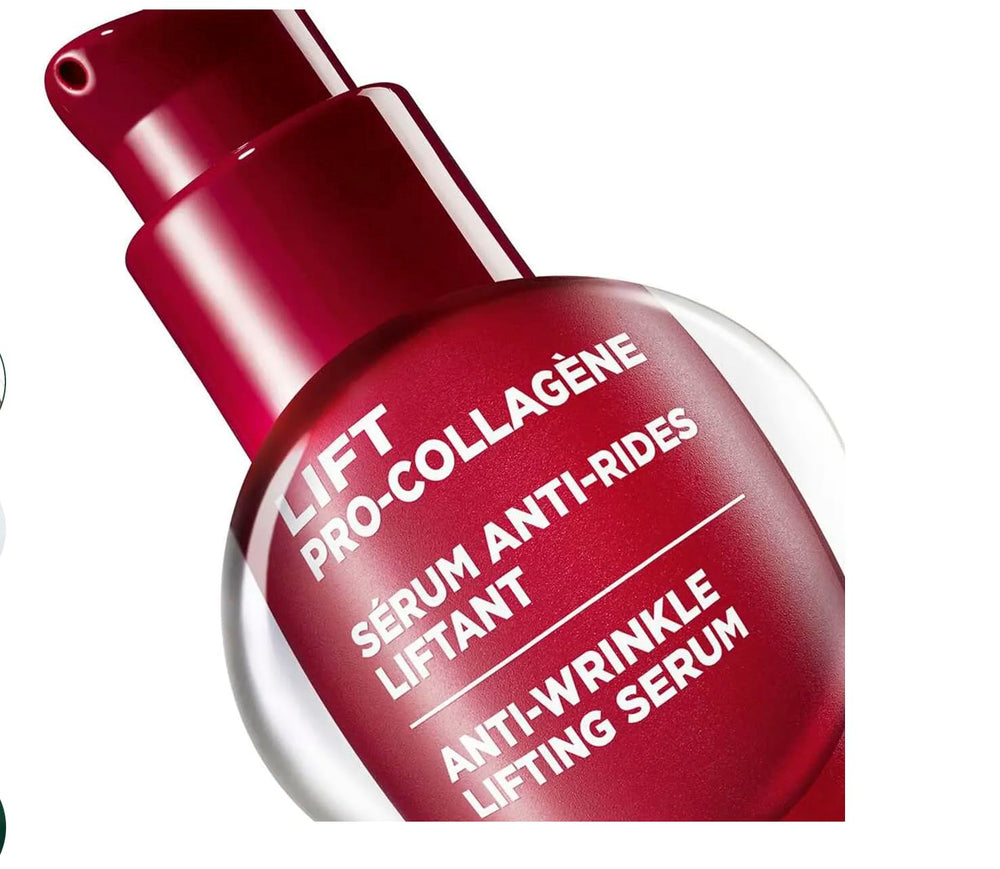 Yves Rocher Lift Pro-Collagene serum on skin shows firmer look