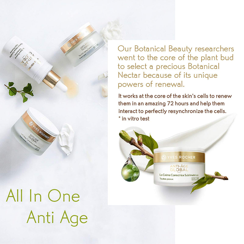 Yves Rocher night cream for evening application promotes a refreshed look