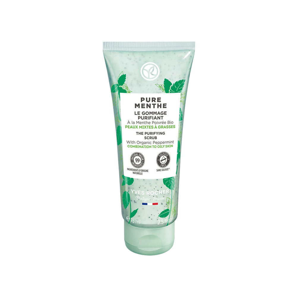 Yves Rocher Pure Menthe Purifying Scrub for the face, refreshing and purifying to help mattify skin.