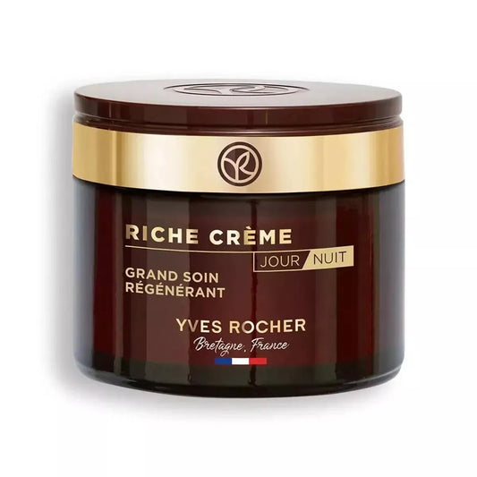 Yves Rocher Riche Creme bottle for daily hydration and nourishment.
