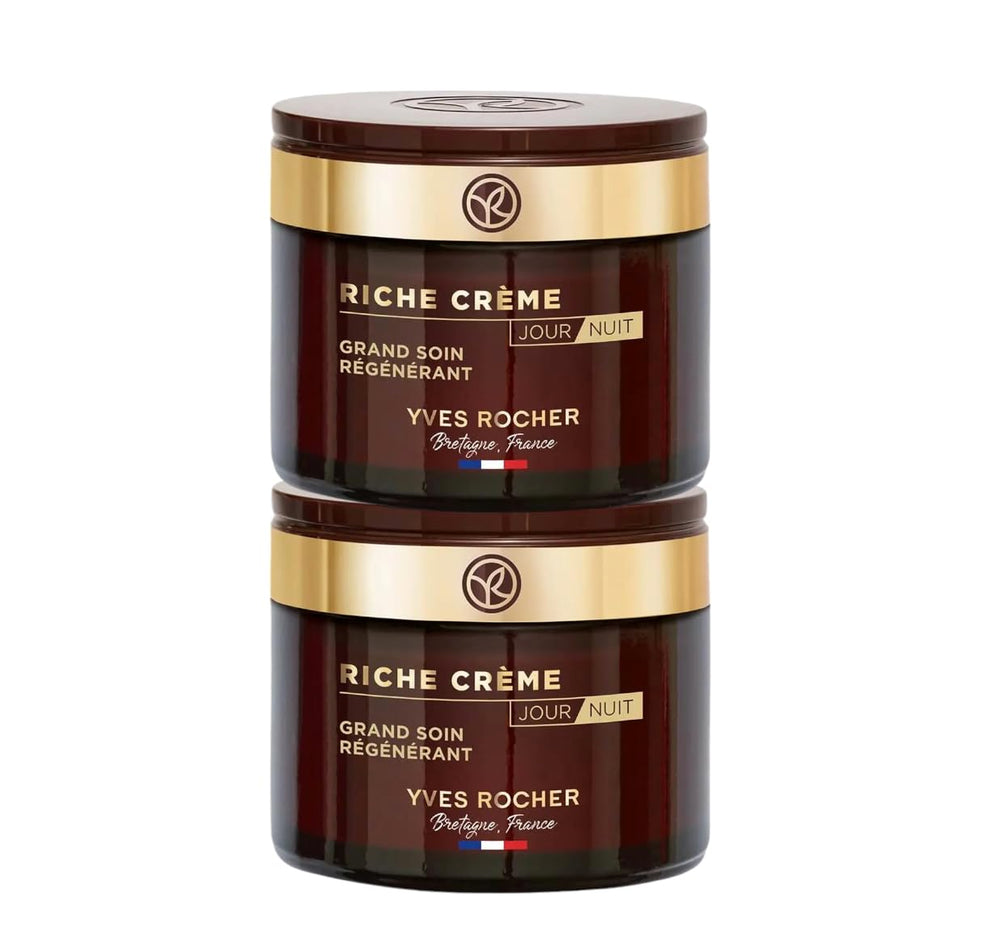 Yves Rocher Riche Crème set packaging for mature skin.