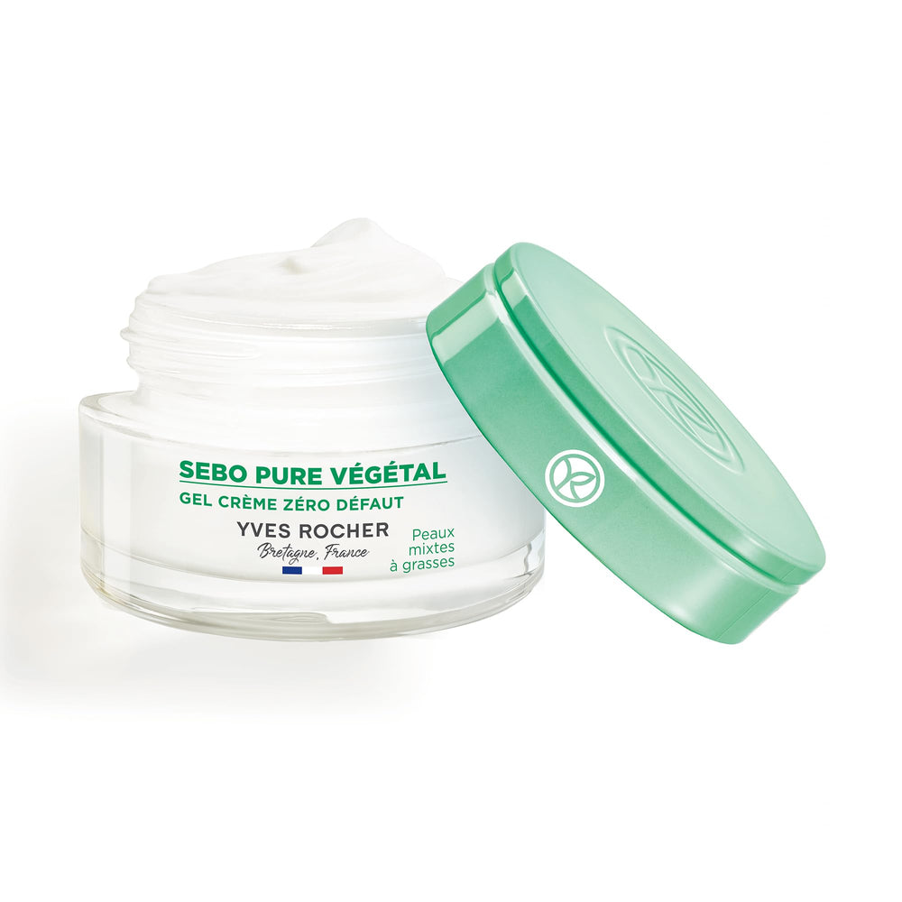 Yves Rocher Sebo Pure gel-cream with Boreal Tea extract for balanced skin.