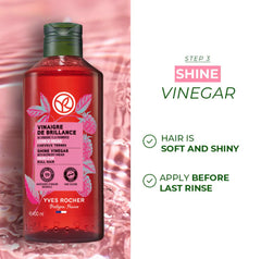 Yves Rocher set display packaging showcasing raspberry vinegar and shampoo duo