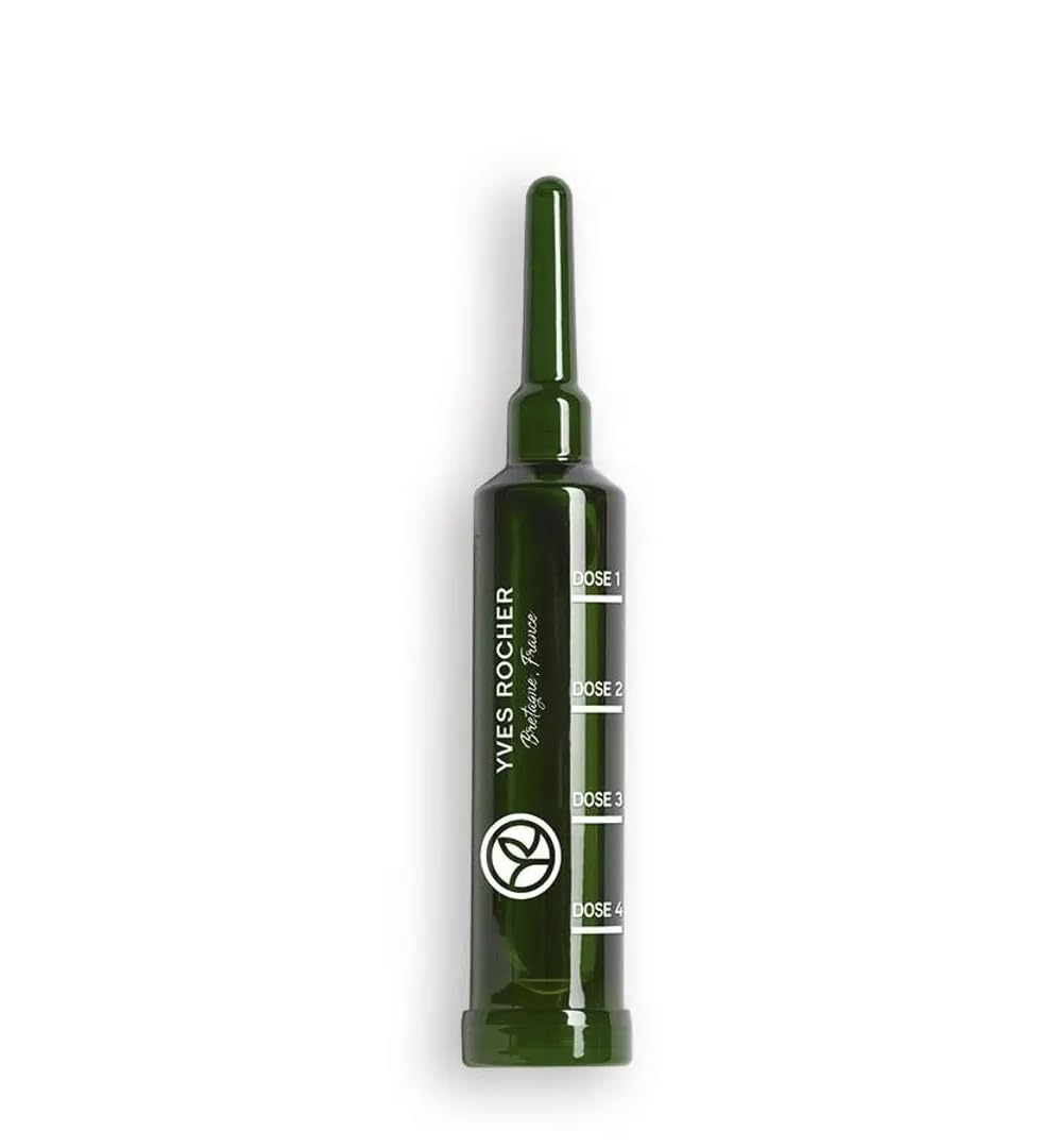 Yves Rocher white lupine extract visual emphasizes renewal and stronger hair.