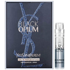 YSL Black Opium Intense sample card included for quick reference