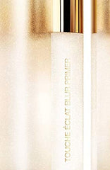 Yves Saint Laurent Blur Primer Silver on skin delivers radiant, hydrated finish for makeup.