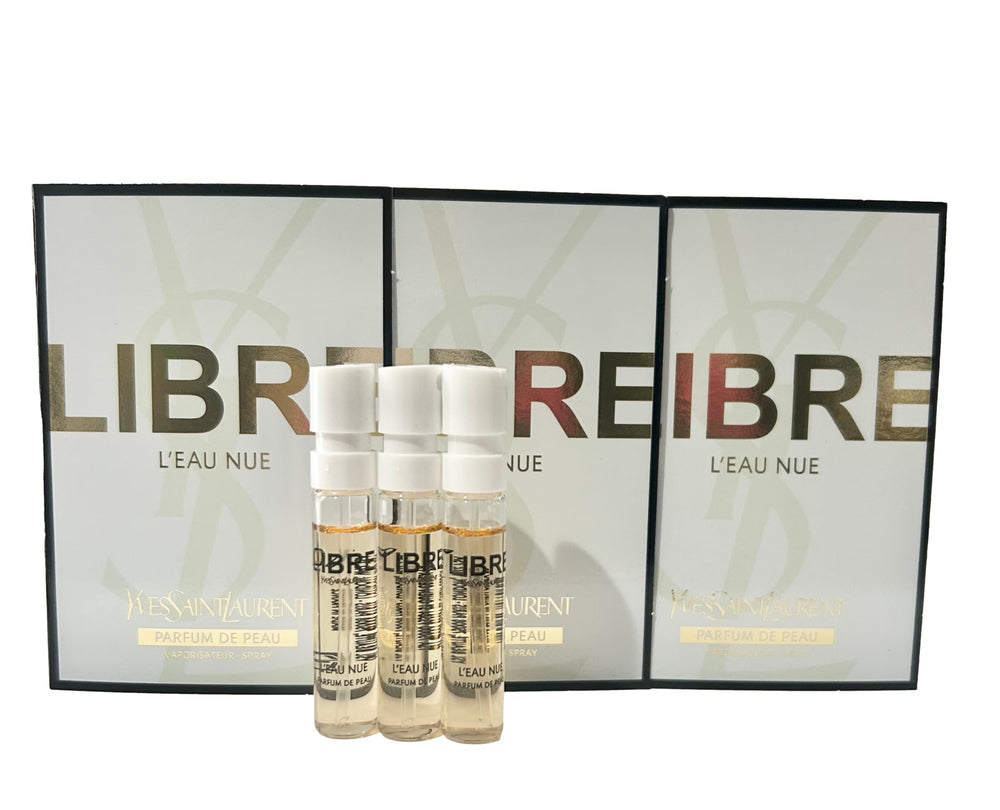 Yves Saint Laurent Libre L'Eau Nue vial for portable fragrance testing.
