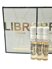 Libre L'Eau Nue mini vial enables quick scent previews.