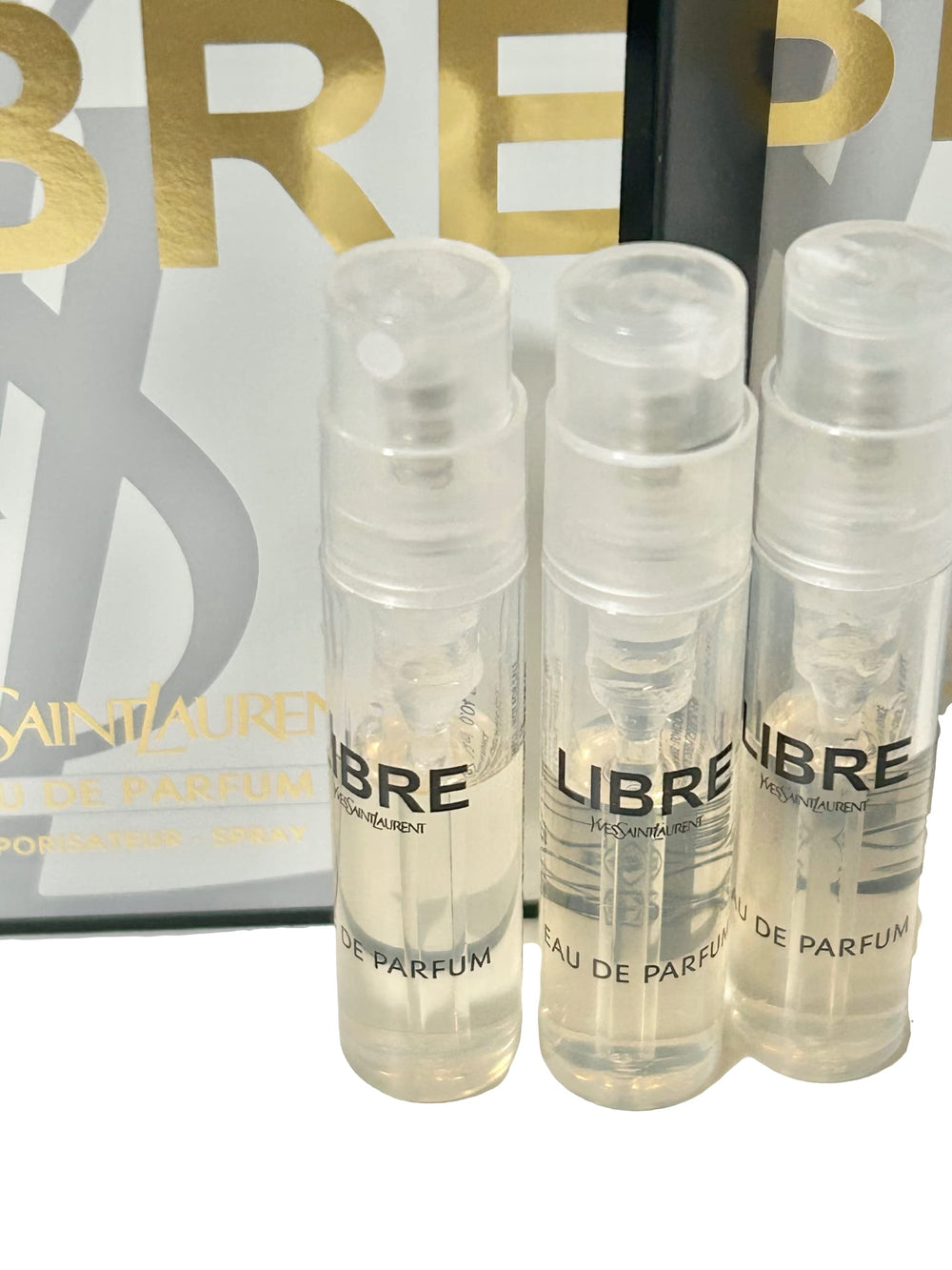 YSL Libre sampler trio provides portable scent options.