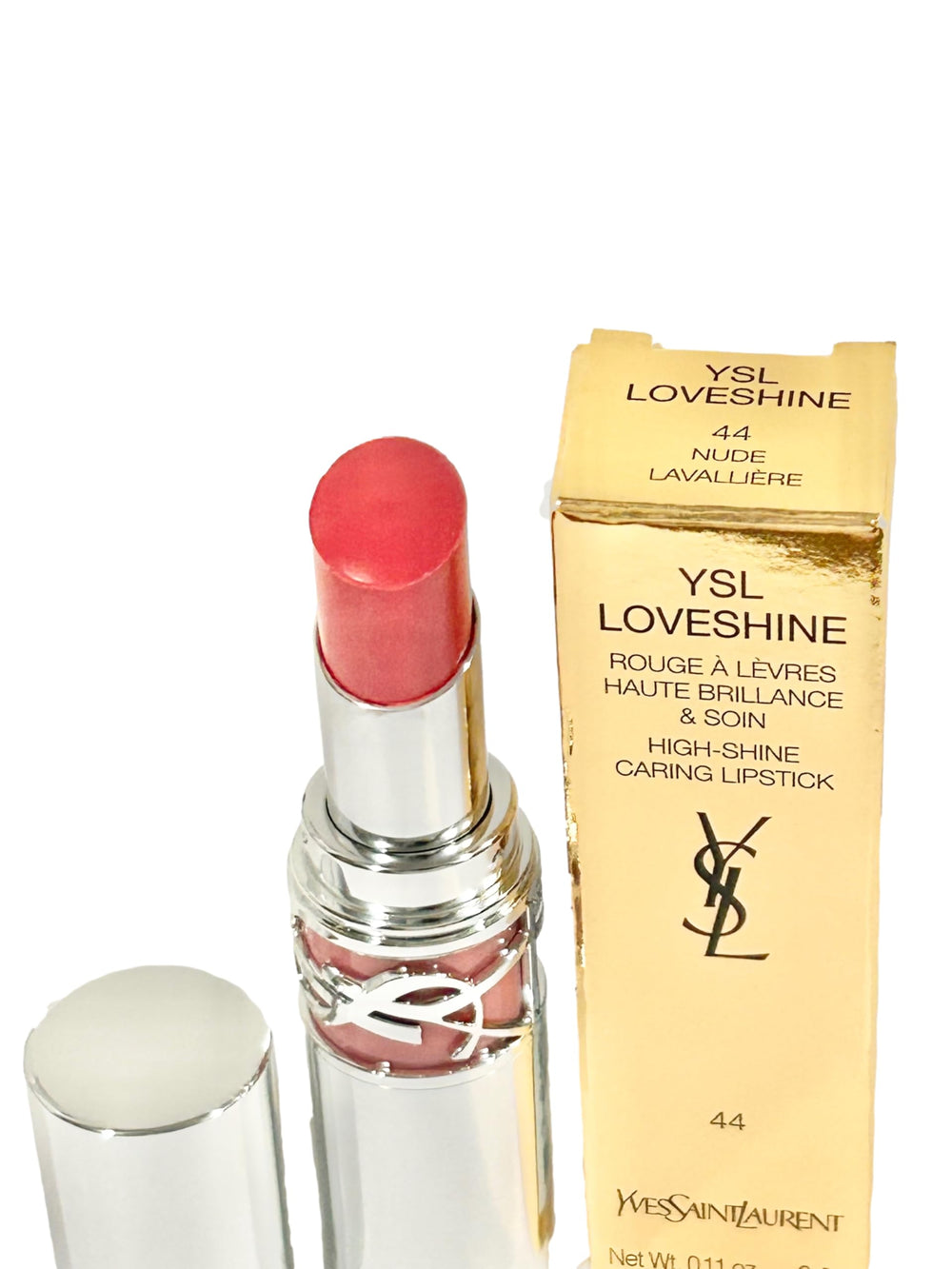 YSL LoveShine Nude Lavallière pack shot highlighting glossy color and nourishment