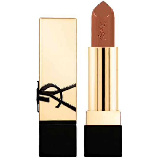 Yves Saint Laurent Brun Caftan lipstick tube in gold packaging for a luxe look