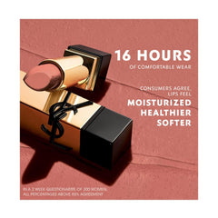 YSL Rouge Pur Couture Brun Caftan packaging with gold accents for premium aesthetics