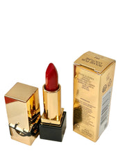 YSL Rouge Pur Couture Muse lipstick swatch on skin for precise color reference.