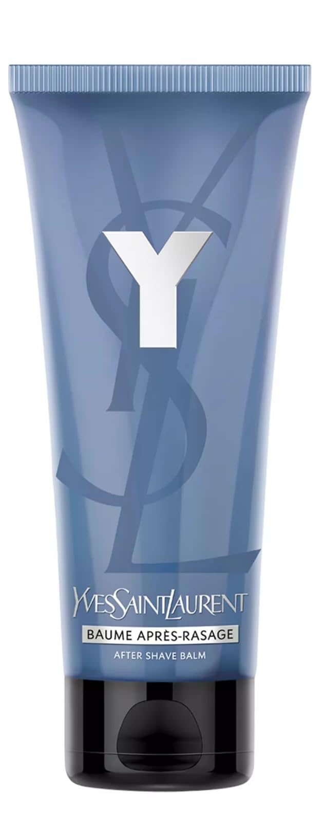 Yves Saint Laurent Y balm 3pack package in hand, premium grooming gift idea.