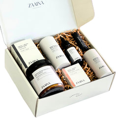ZAAINA face serum bottle close-up highlighting premium skincare for daily use.
