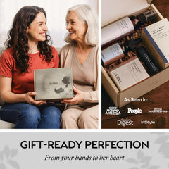 ZAAINA gift box with spa goodies for a thoughtful home pampering experience