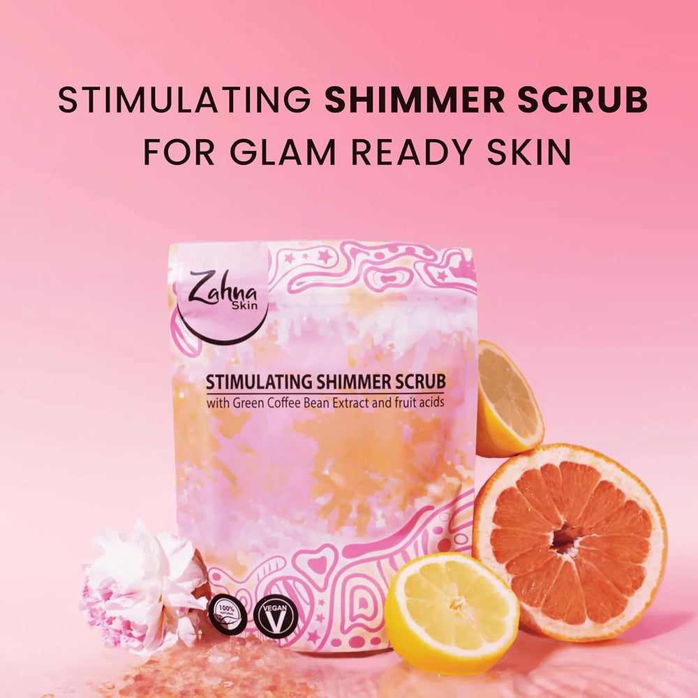 Zahna Skin Pink Himalayan Salt Scrub promotes pampered self-care at home.