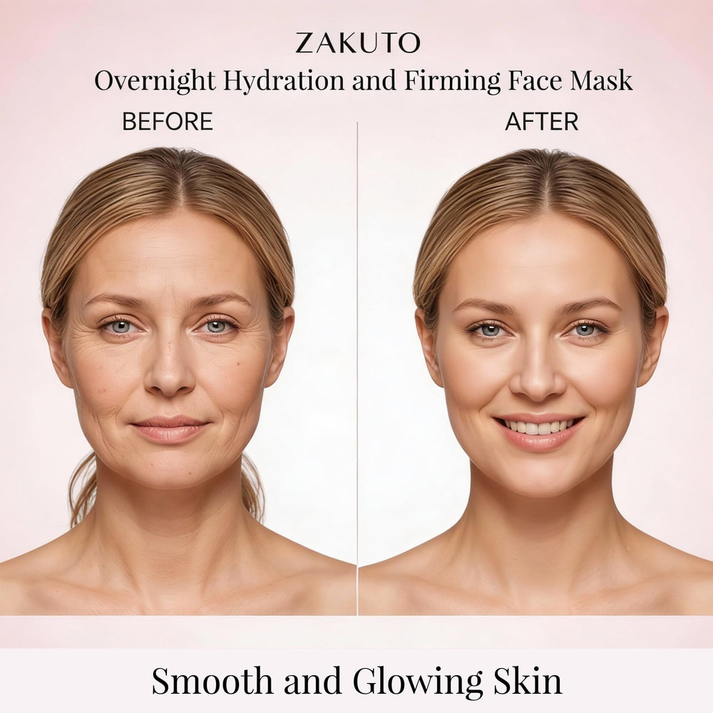 ZAKUTO night mask ready for sleep with clear, peel-off formula