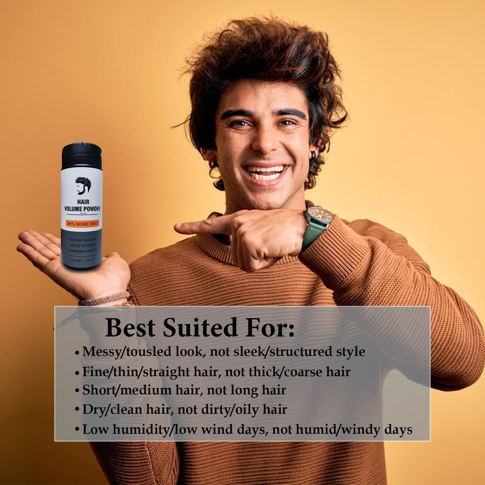 ZAMANIYA powder application in hand demonstrating simple fingertip styling
