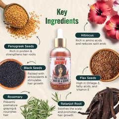 Zanichigo Ruby Hair Oil amla oil close-up, promoting strong, resilient hair.