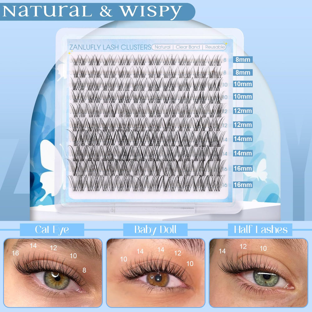 ZANLUFLY invisible band lashes deliver undetectable volume for natural daytime wear