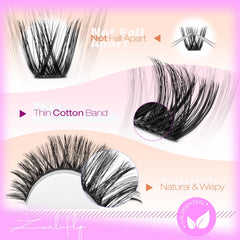 Zanlufly D-curly 18mm lashes add dimension and drama
