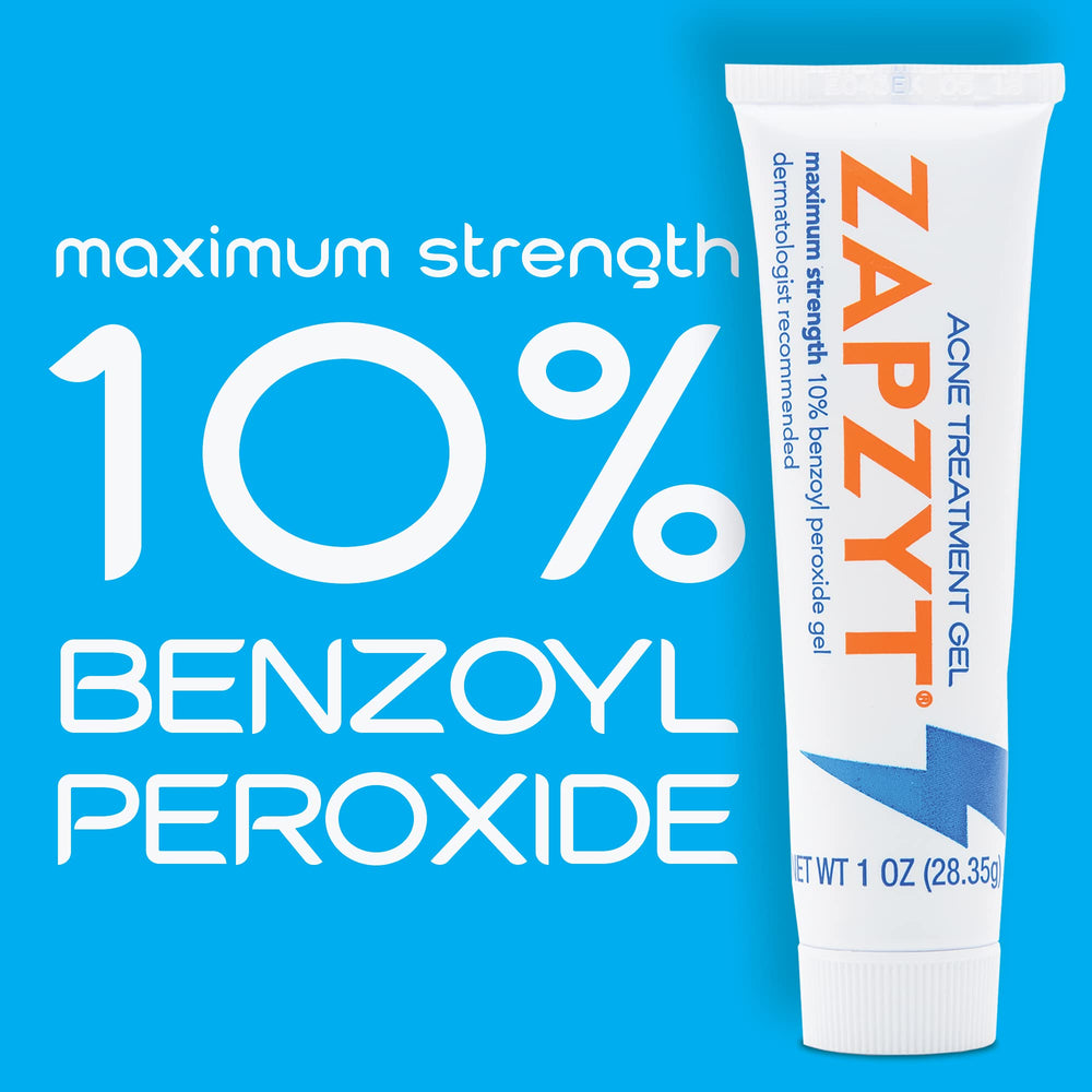 Zapzyt water-based gel showing non-greasy, clear dry-down on skin.