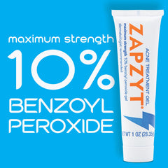 Zapzyt water-based gel showing non-greasy, clear dry-down on skin.