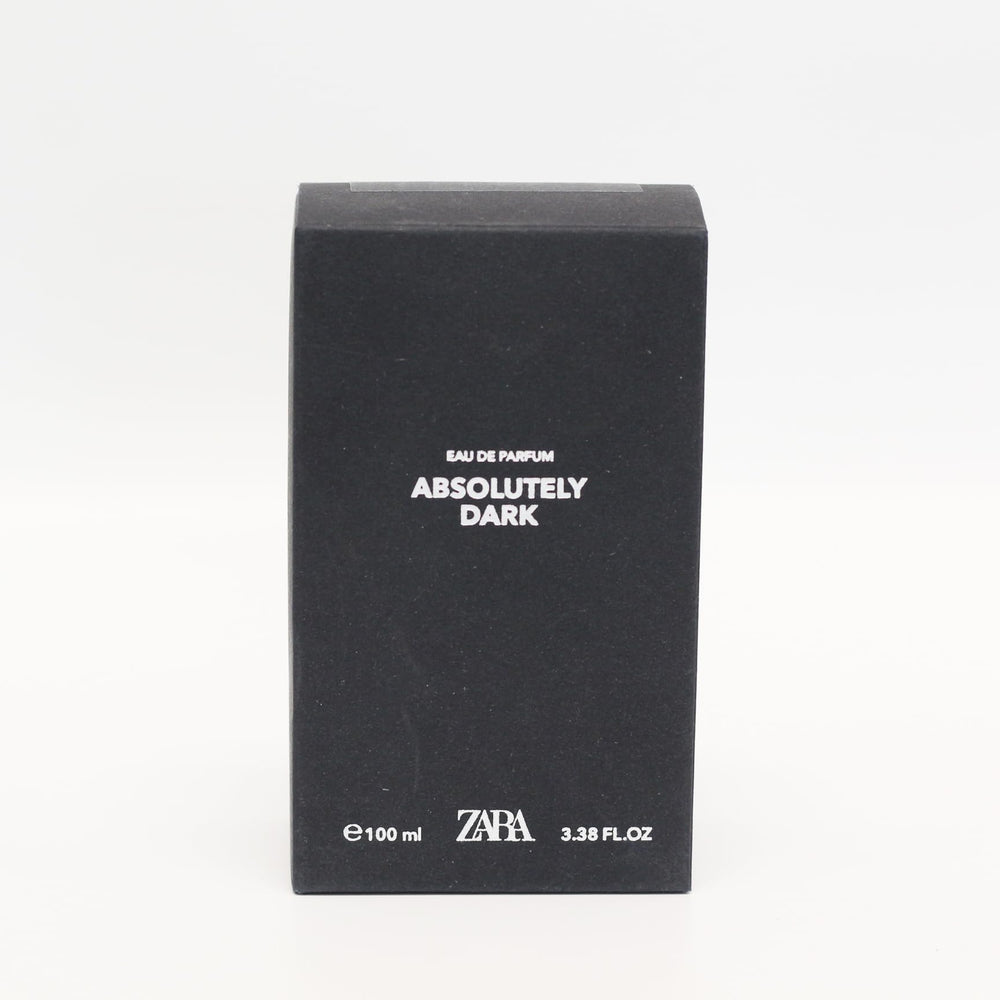 Zara Absolutely Dark packaging box and bottle for gifting