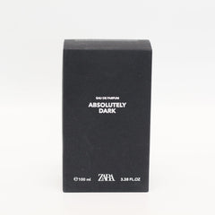 Zara Absolutely Dark packaging box and bottle for gifting
