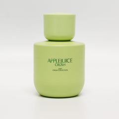 Zara Apple Juice Crush bottle side angle showcasing sleek design for vanity display
