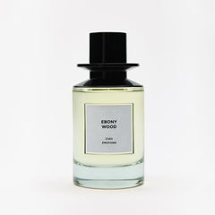 Zara Ebony Wood EDP bottle close-up, rich woody notes perfect for evening occasions.