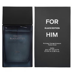 Zara For Him Black Edition bottle front view, refined daily-wear style.