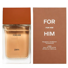 Zara For Him bottle front view, a versatile daily fragrance.