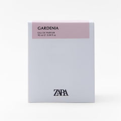 Zara Gardenia box packaging, gift-ready presentation.