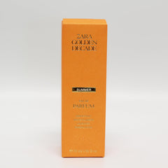 Zara Golden Decade Summer EDP packaging, ideal for gifting or personal luxury.