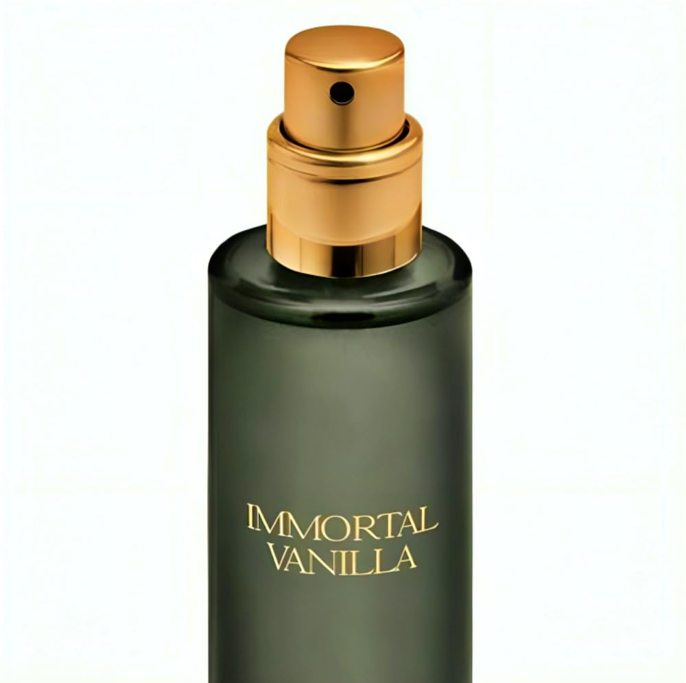 ZARA Immortal Vanilla fragrance notes panel featuring vanilla, amber, and cashmere wood