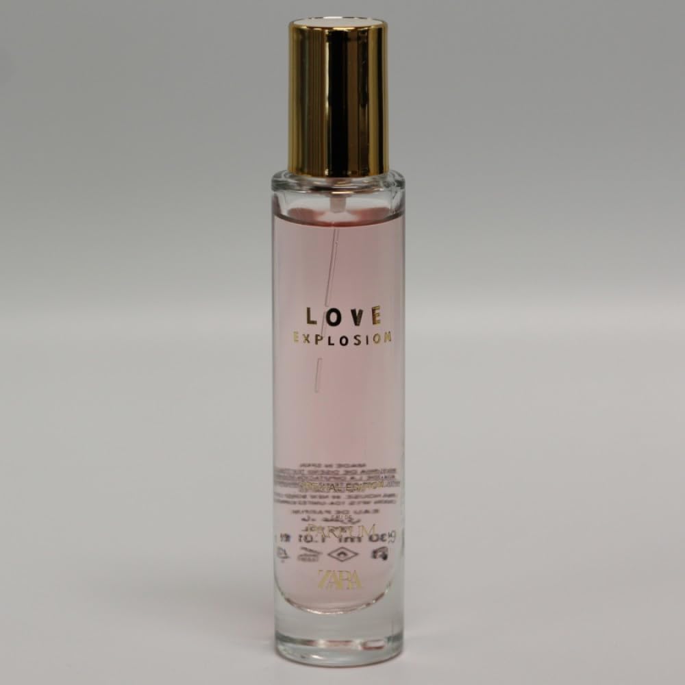 Zara Love Explosion Special Edition packaging box emphasizing limited edition elegance.