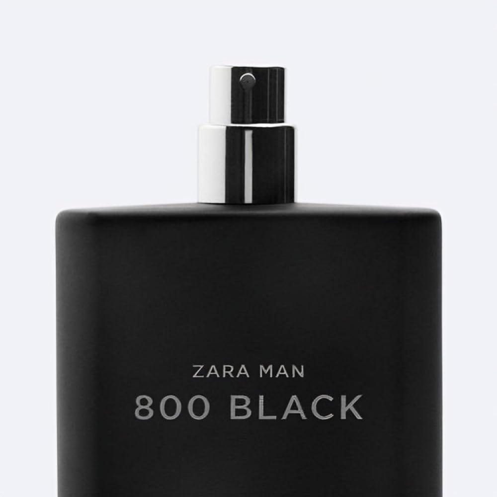 ZARA MAN 800 BLACK EDT side view of bottle with premium masculine styling