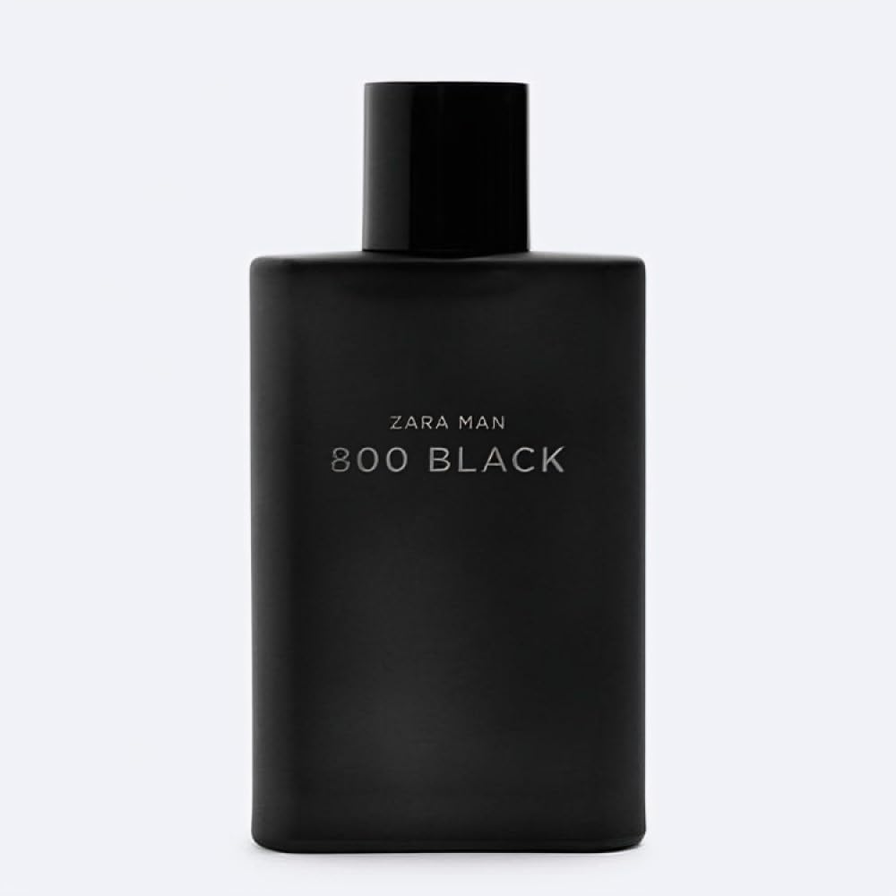 ZARA MAN 800 BLACK EDT close-up of top notes with yuzu and saffron