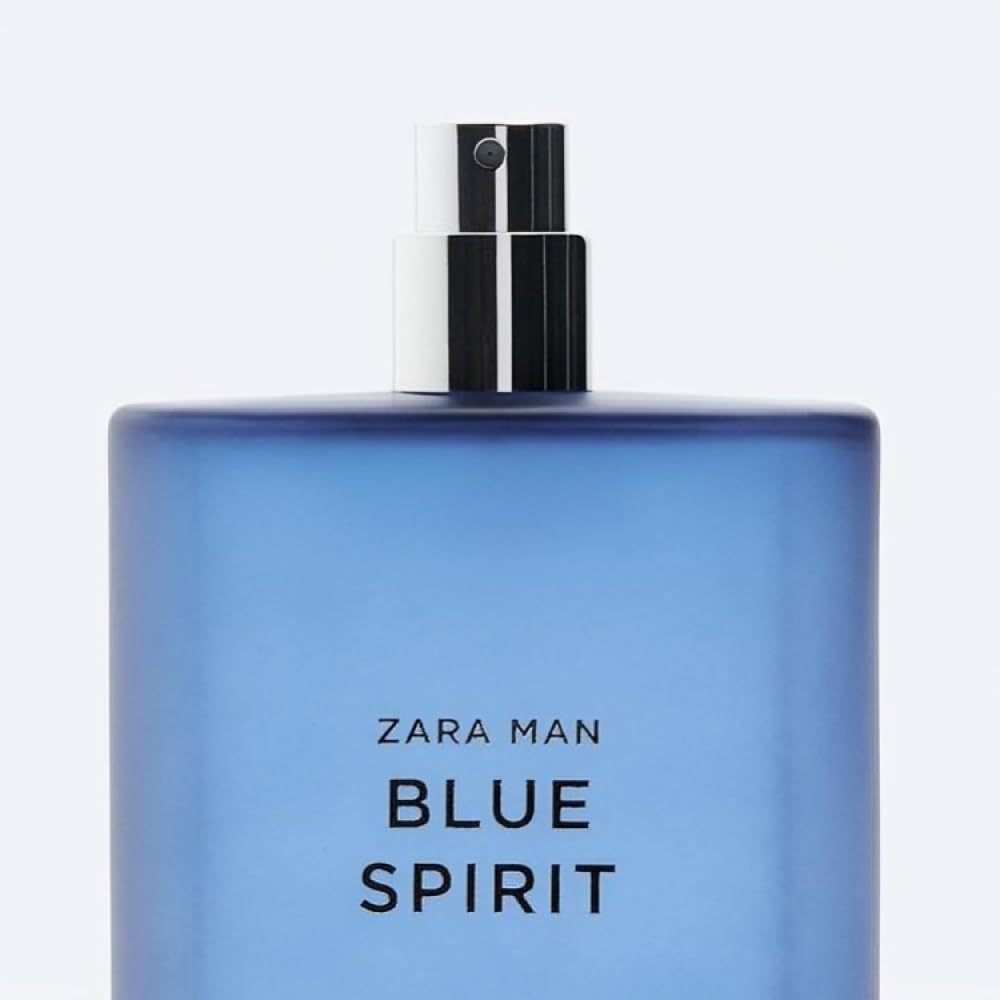 Zara Man Blue Spirit spray application demonstrates easy daily use