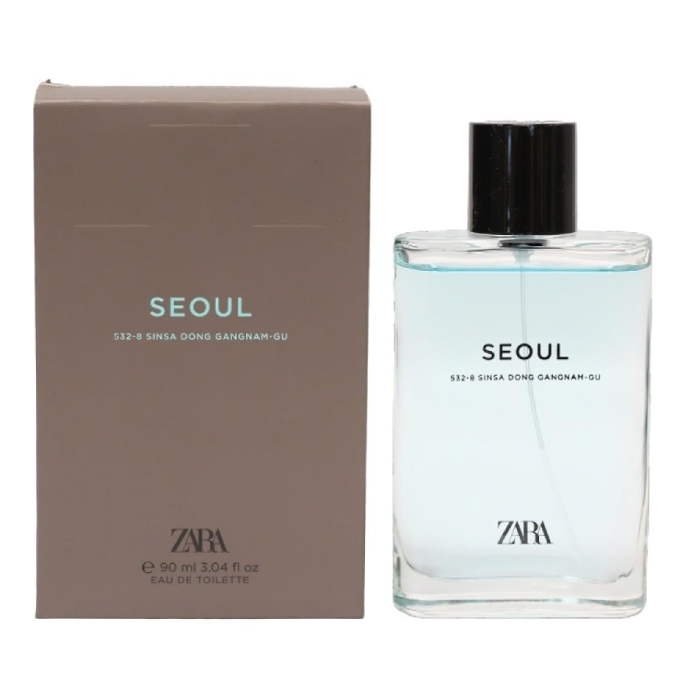 Zara Man Seoul EDT bottle pour evokes fresh, urban confidence for daily wear.