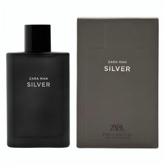 ZARA Man Silver EDT bottle front view, ideal for daily wear and confidence