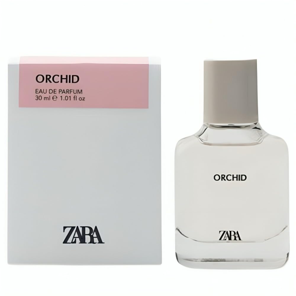 Zara Orchid perfume bottle close-up with rose and lily notes for everyday elegance