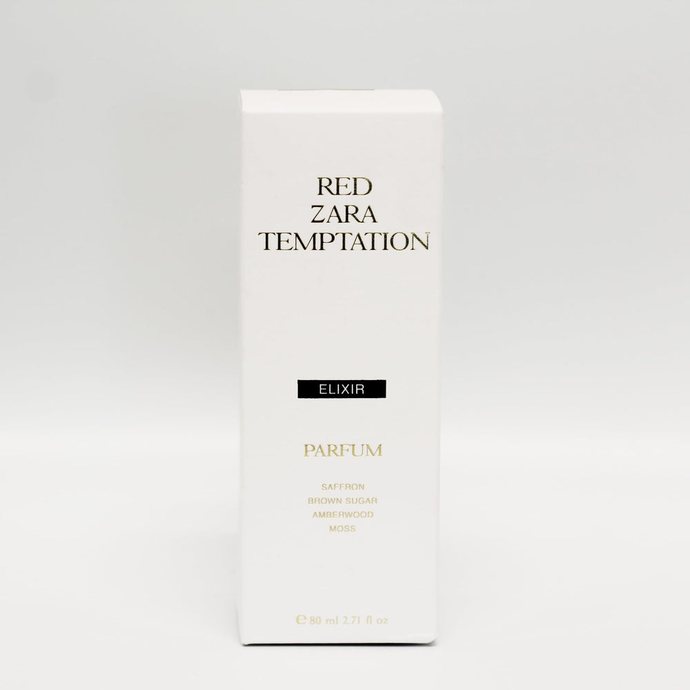 Zara Red Temptation Elixir spray application delivers smooth, long-lasting mist.