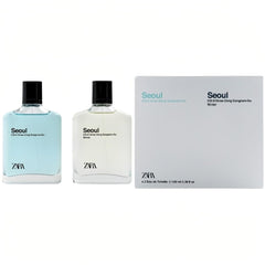 Zara Seoul bottle front shows refreshing mandarin scent ideal for daily wear.